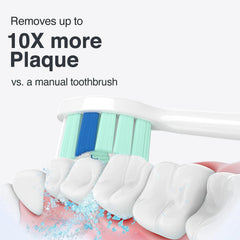 Uniquely curved long-tip design for hard-to-reach areas