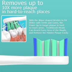 White replacement brush head showing color marking ring for family use