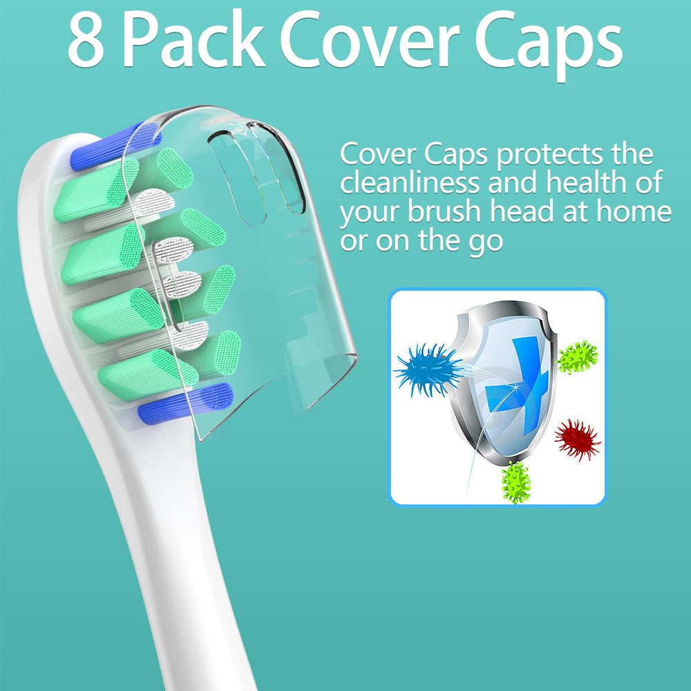 Balanced vibration design with metal ring on brush head