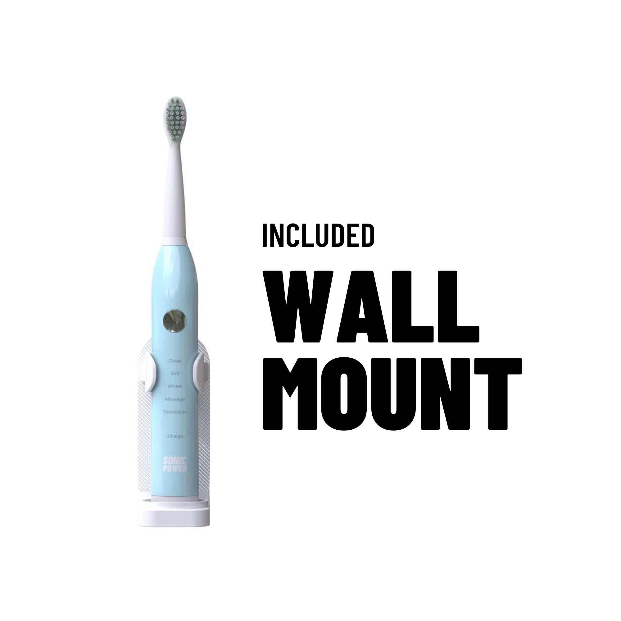 SonicPower blue toothbrush kit with travel cap