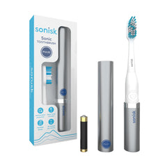 Front view of Sonisk Pulse electric toothbrush