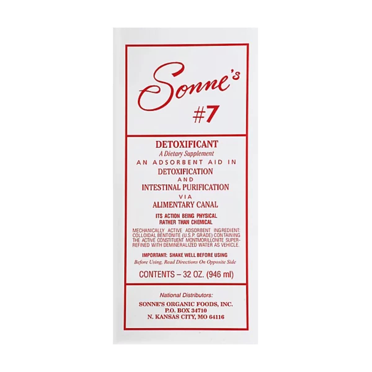 Packaging scene for Sonne's Detoxificant 7 ready for at-home use.