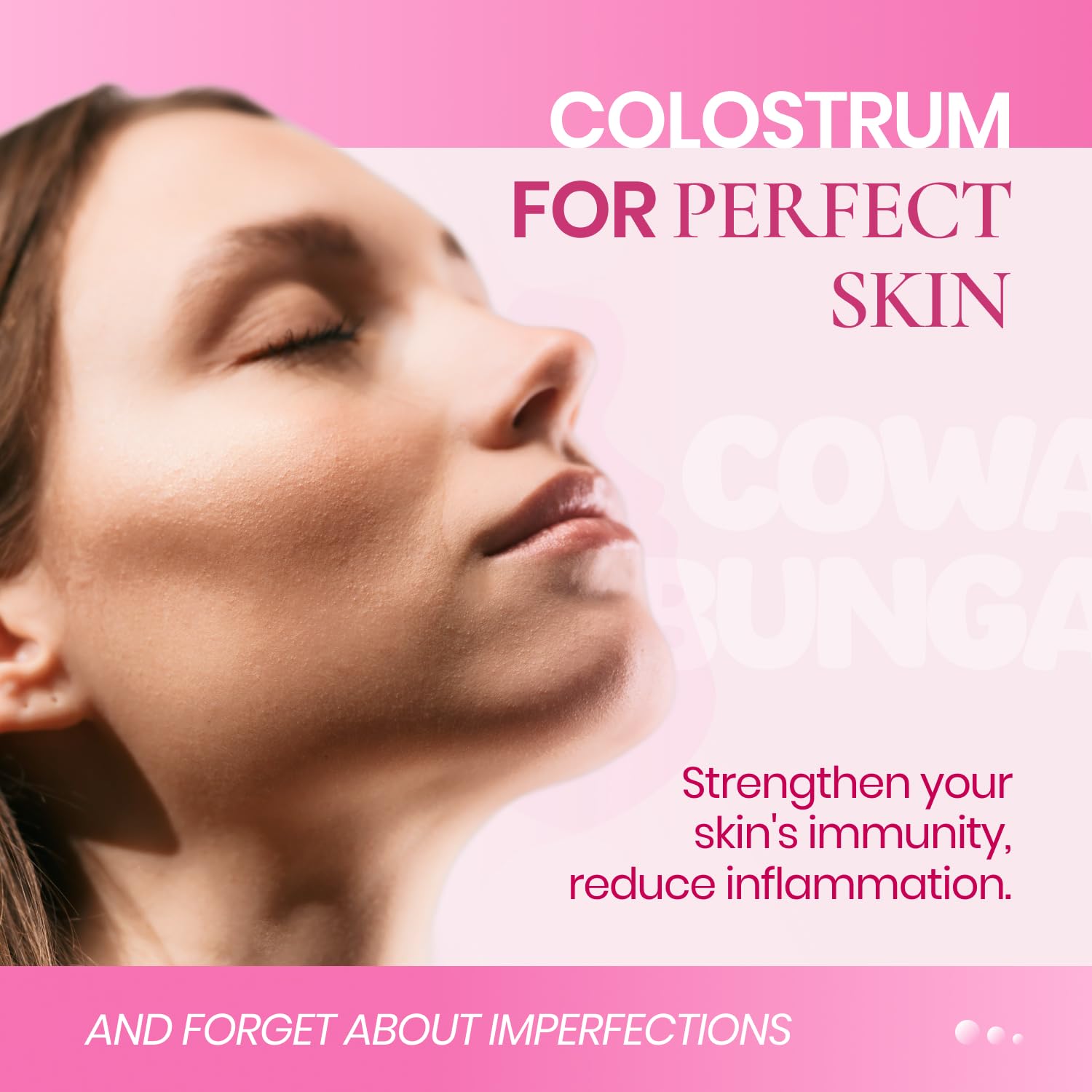 Smoothie prepared with SonoHealth Cowabunga Colostrum powder