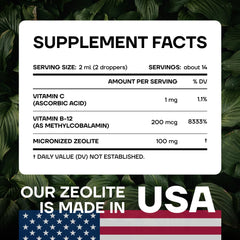 SonoHealth Plastiq Off Zeolite dropper for easy daily dosing.