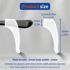 Clear 6 types of ear grips included with SooGree