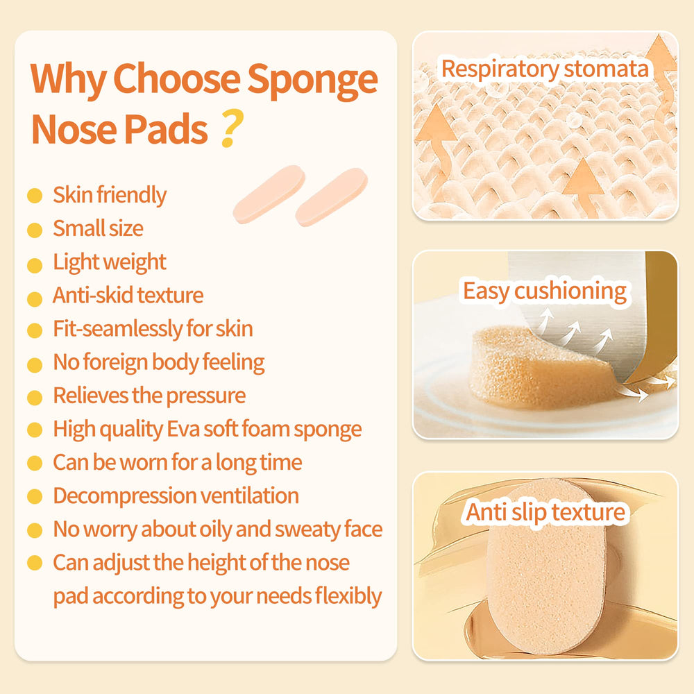 Oval nose pad shape for glasses, 1.5mm thick