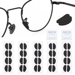 SooGree nose pads set D-shaped black 48 thin soft foam close-up