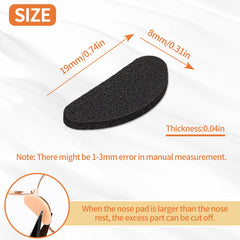 Anti-slip EVA sponge nose pad with dense air holes