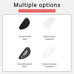 Close-up of butterfly shape air chamber nose pads