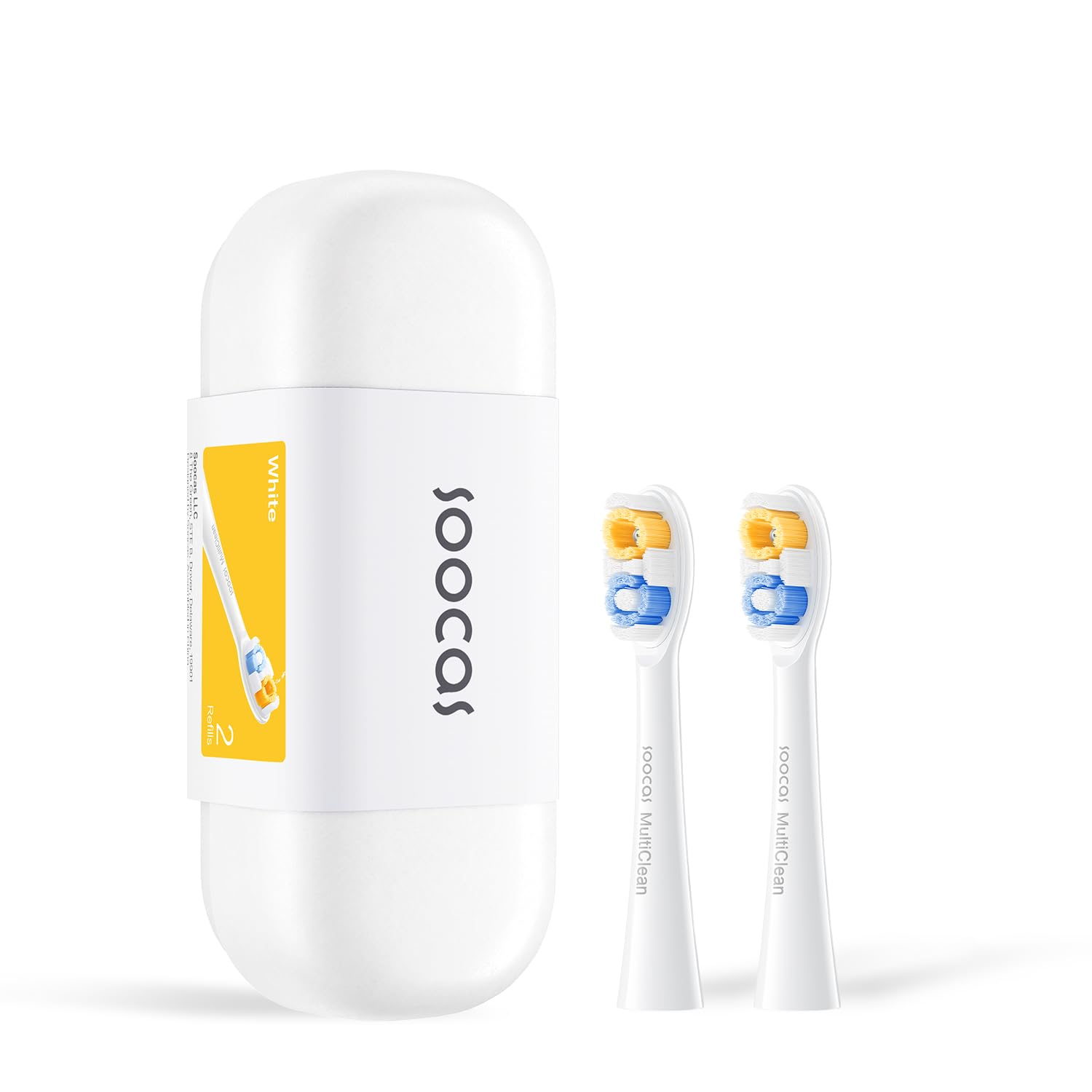 Soocas Multiclean Classic replacement brush head in Pearl White, NEOS II & NEOS II Ultra compatible