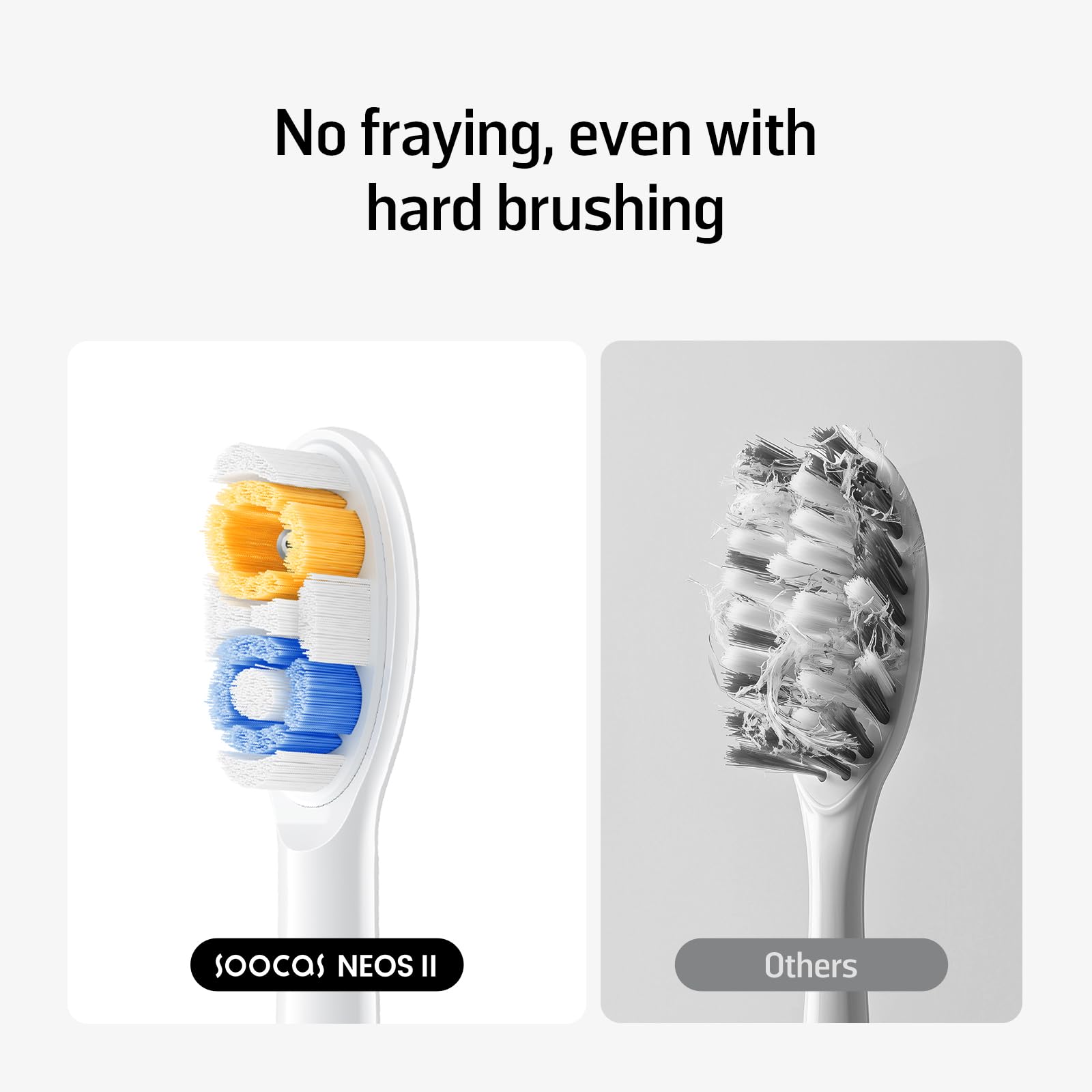 Pearl White packaging for Soocas Multiclean Classic replacement heads