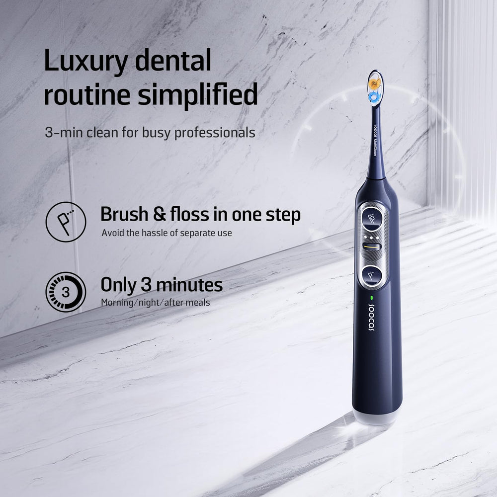 NEOS II water flosser nozzle attachment in dark violet