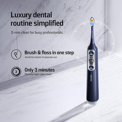 NEOS II water flosser nozzle attachment in dark violet