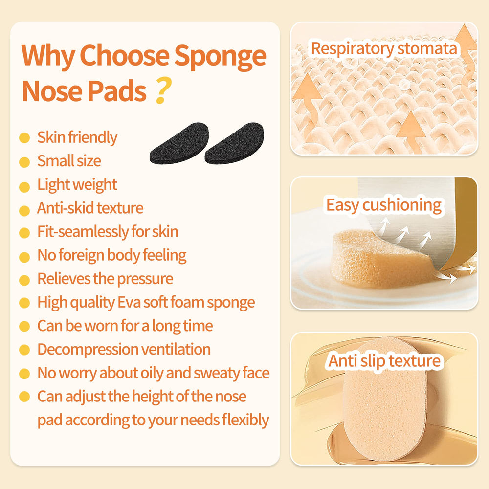 SooGree teardrop foam nose pads 1.5mm thick