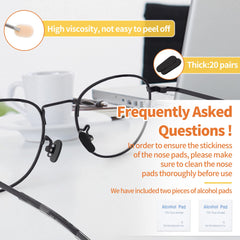 Oval, D-shaped, and teardrop nose pad options