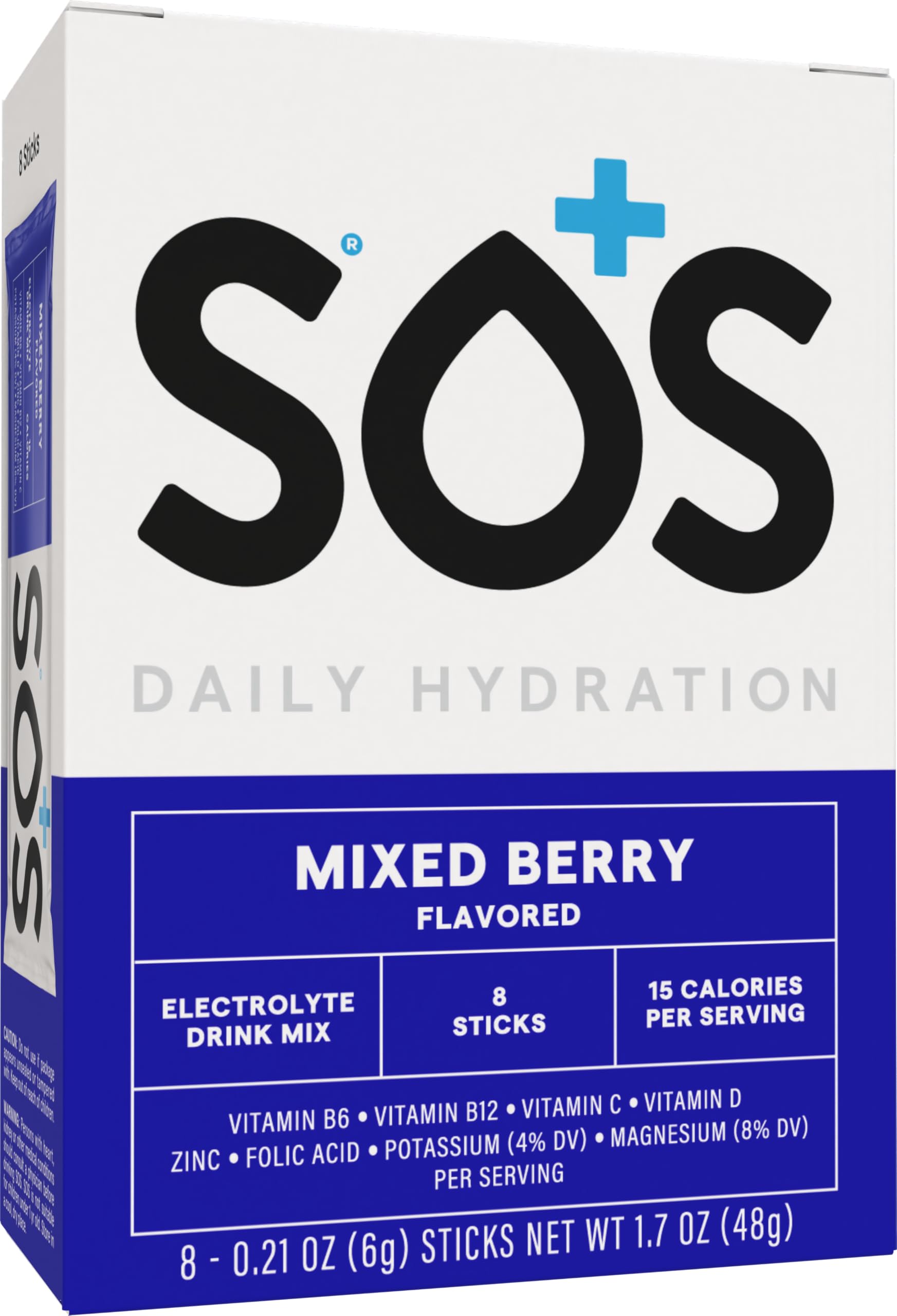 Sos Hydration powder dissolving quickly in water for rapid hydration after exercise