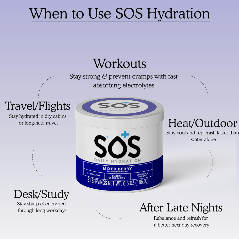 Sos Made in USA label beside clean packaging.