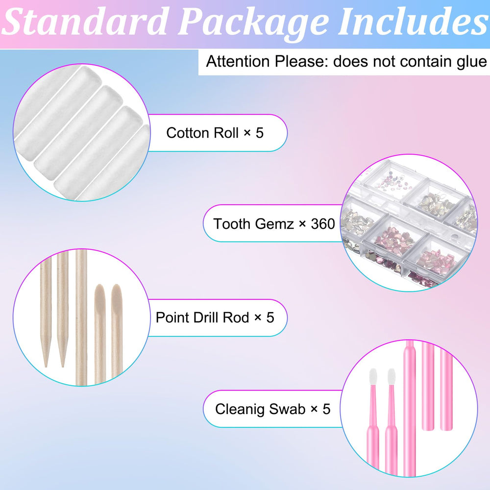 Sosation 377 Pcs tooth gem kit packaging