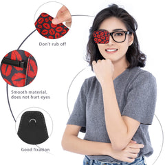 Soft fabric eye patches suitable for glasses