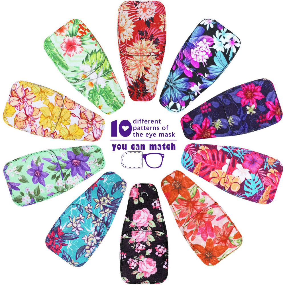 Flower and leaf style designs included in the 10-piece set
