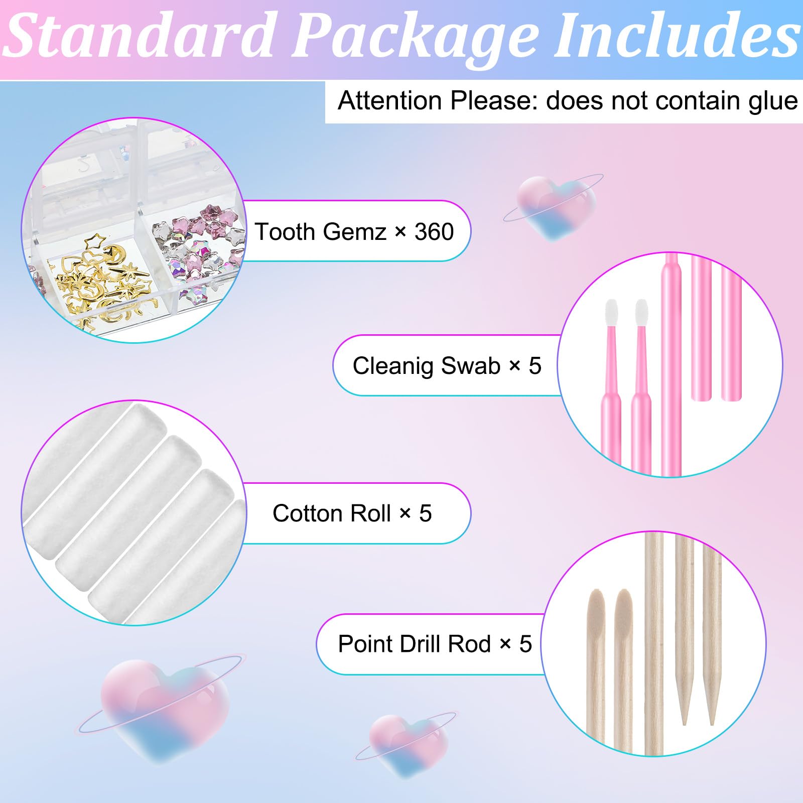Assorted crystal styles and sizes in Sosation kit