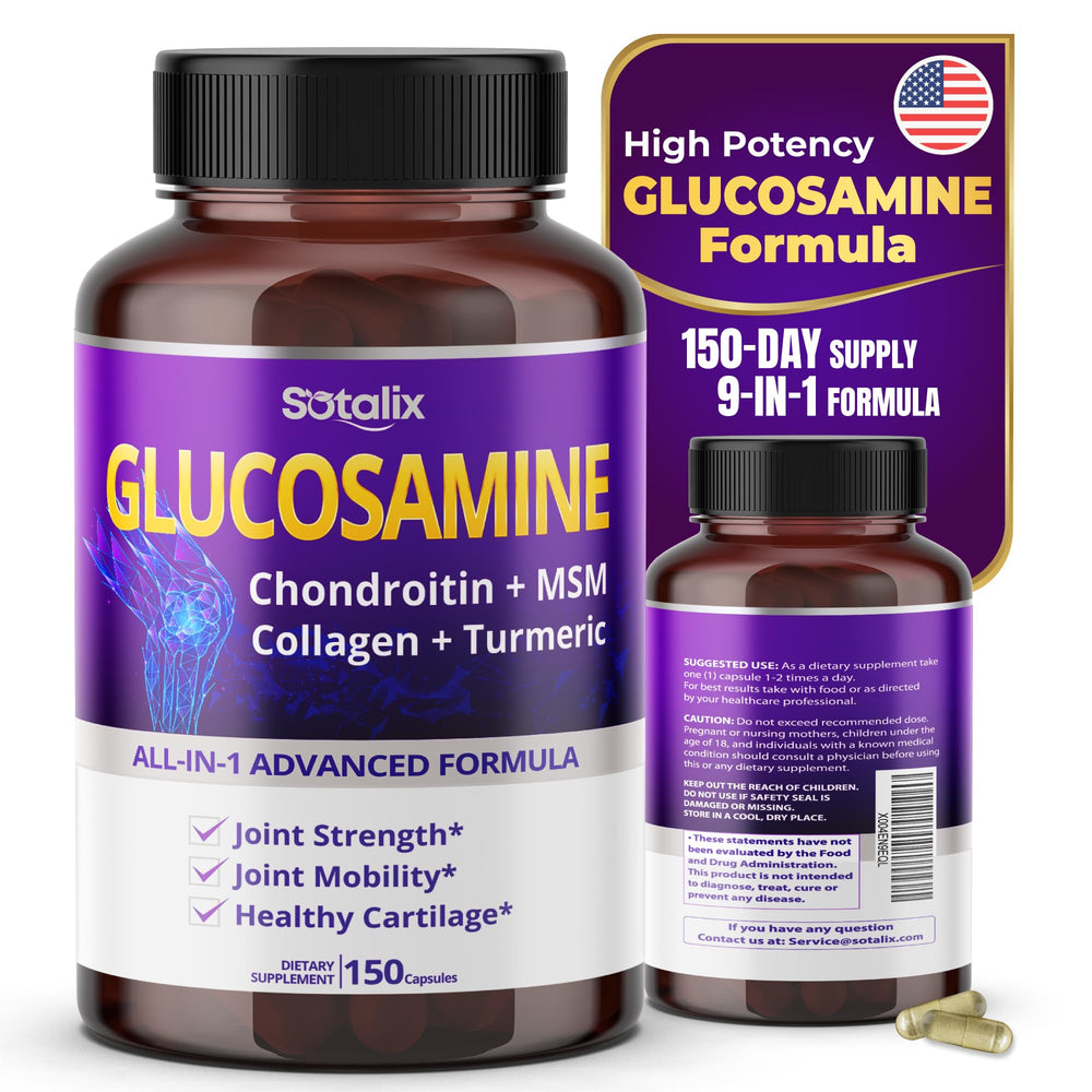 Sotalix Glucosamine 650mg bottle front view