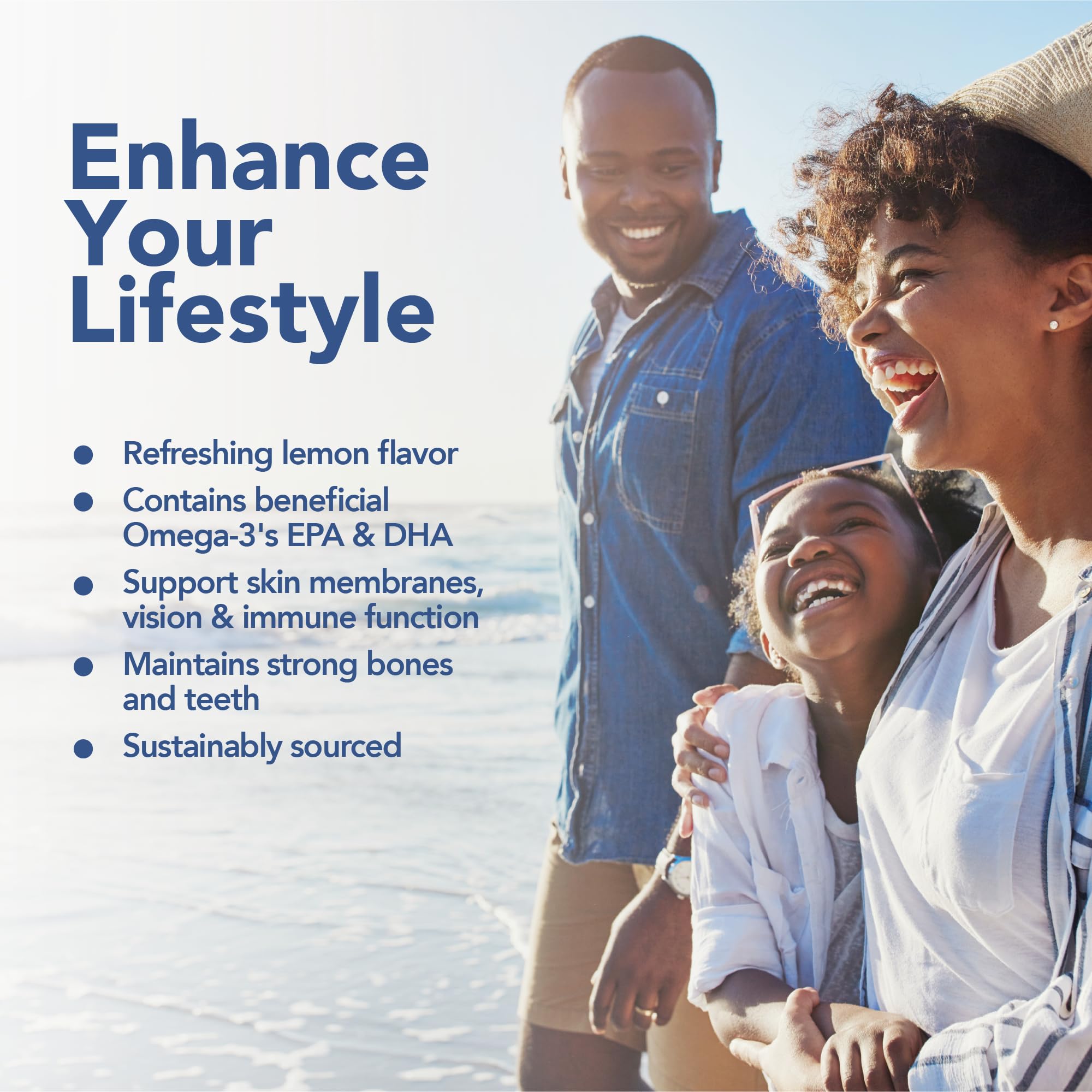 Lemon-flavored Soulsation cod liver oil bottle