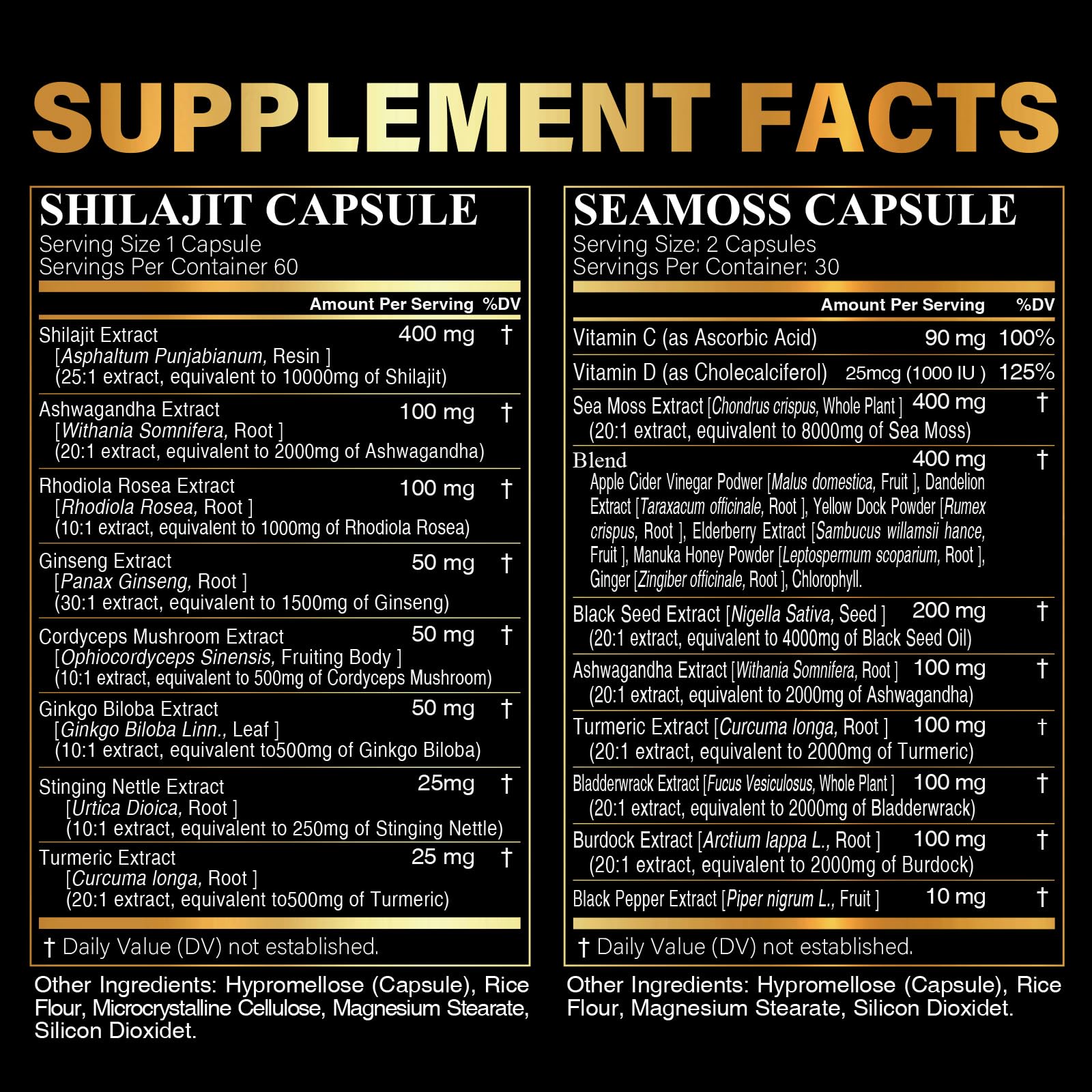 Irish Sea Moss powder and natural sourcing imagery