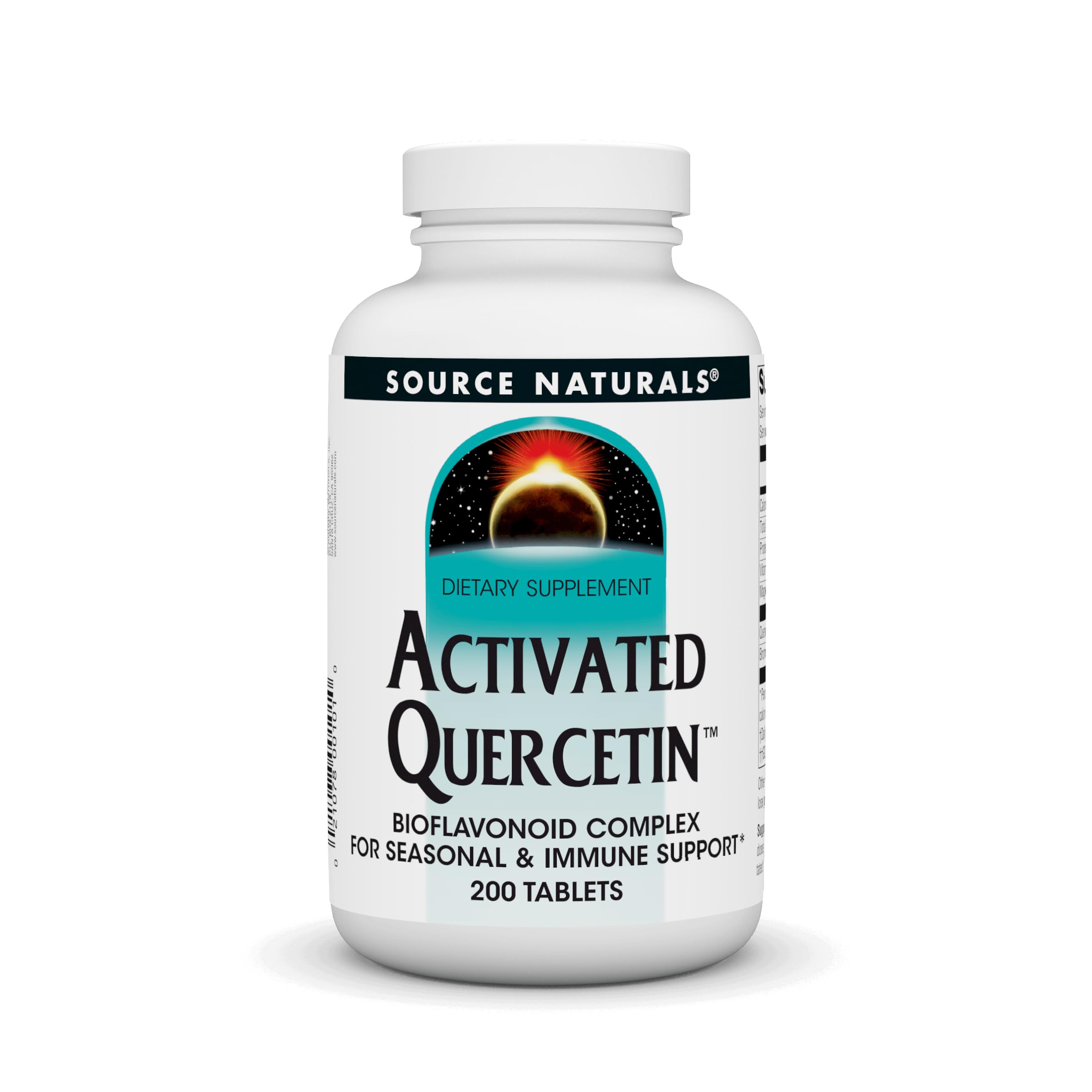 Source Naturals Activated Quercetin 200 Vegetarian-Friendly tablets bottle