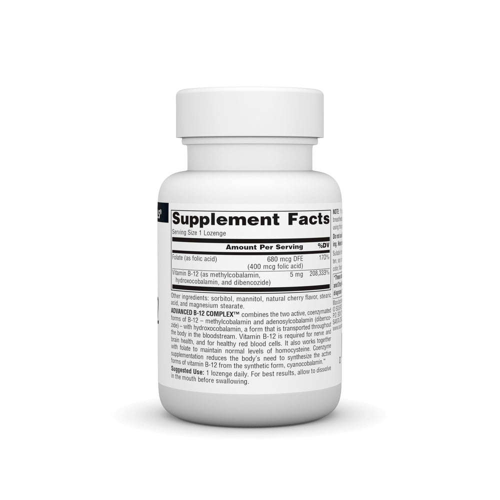Close-up of B-12 coenzyme forms methylcobalamin and adenosylcobalamin