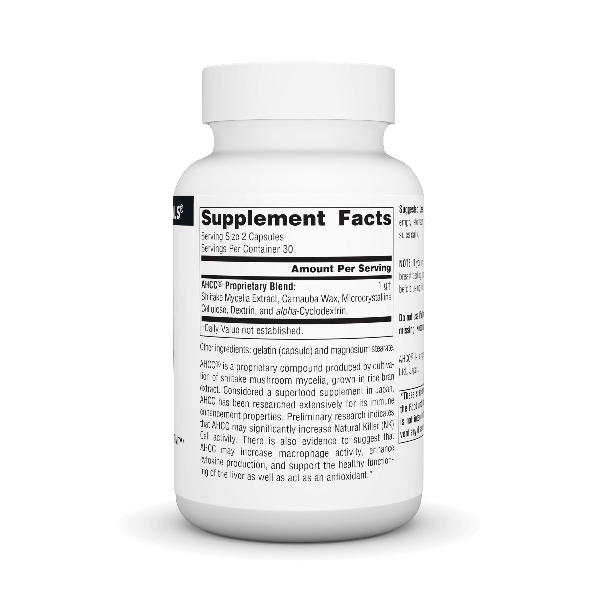 AHCC 500mg capsules product image