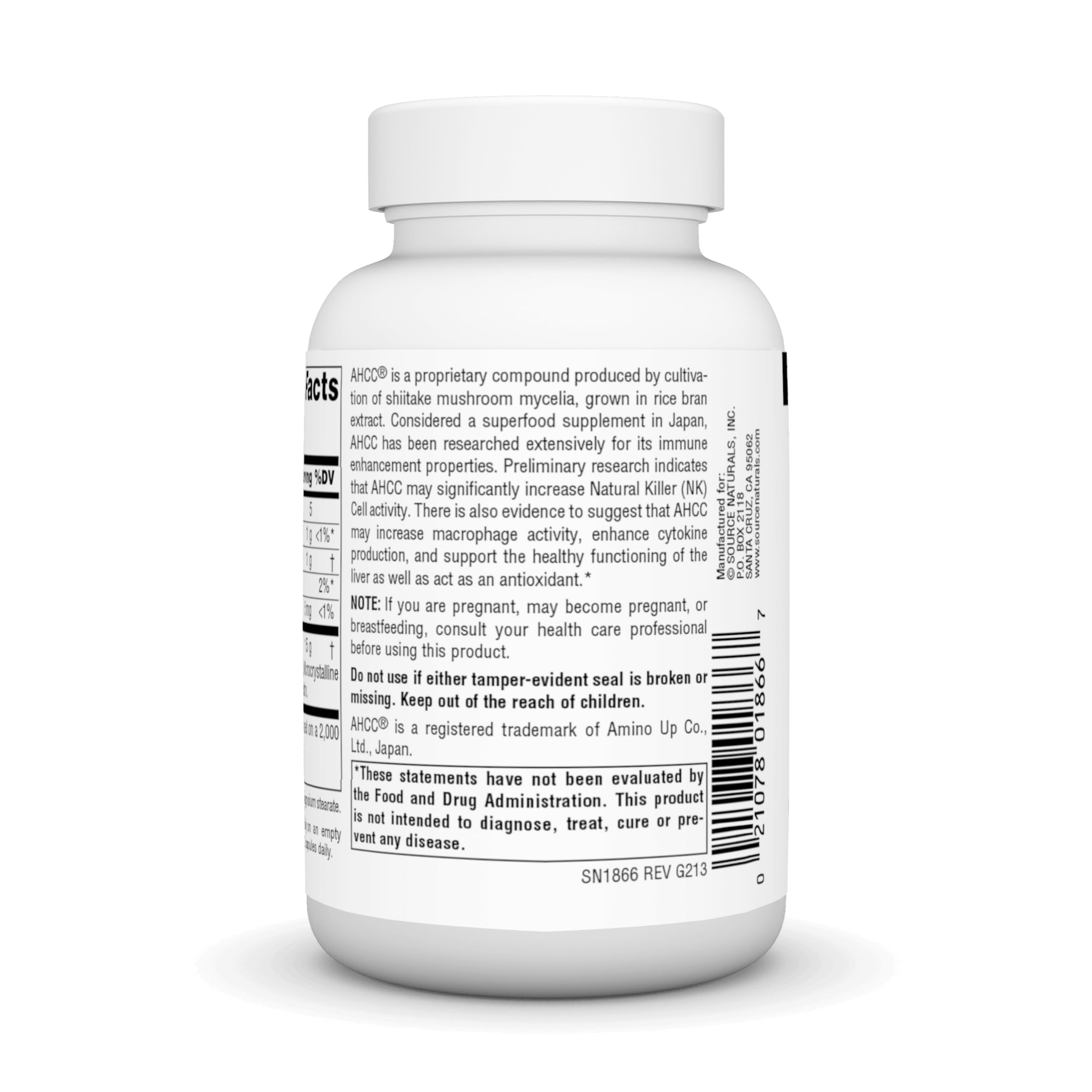 AHCC bottle and packaging for 60 capsules