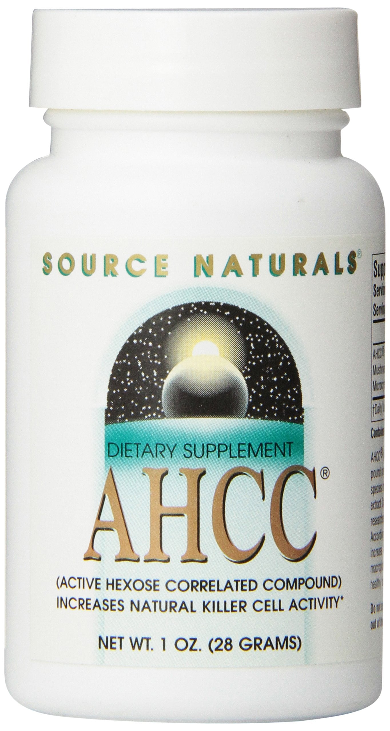AHCC powder ingredients panel