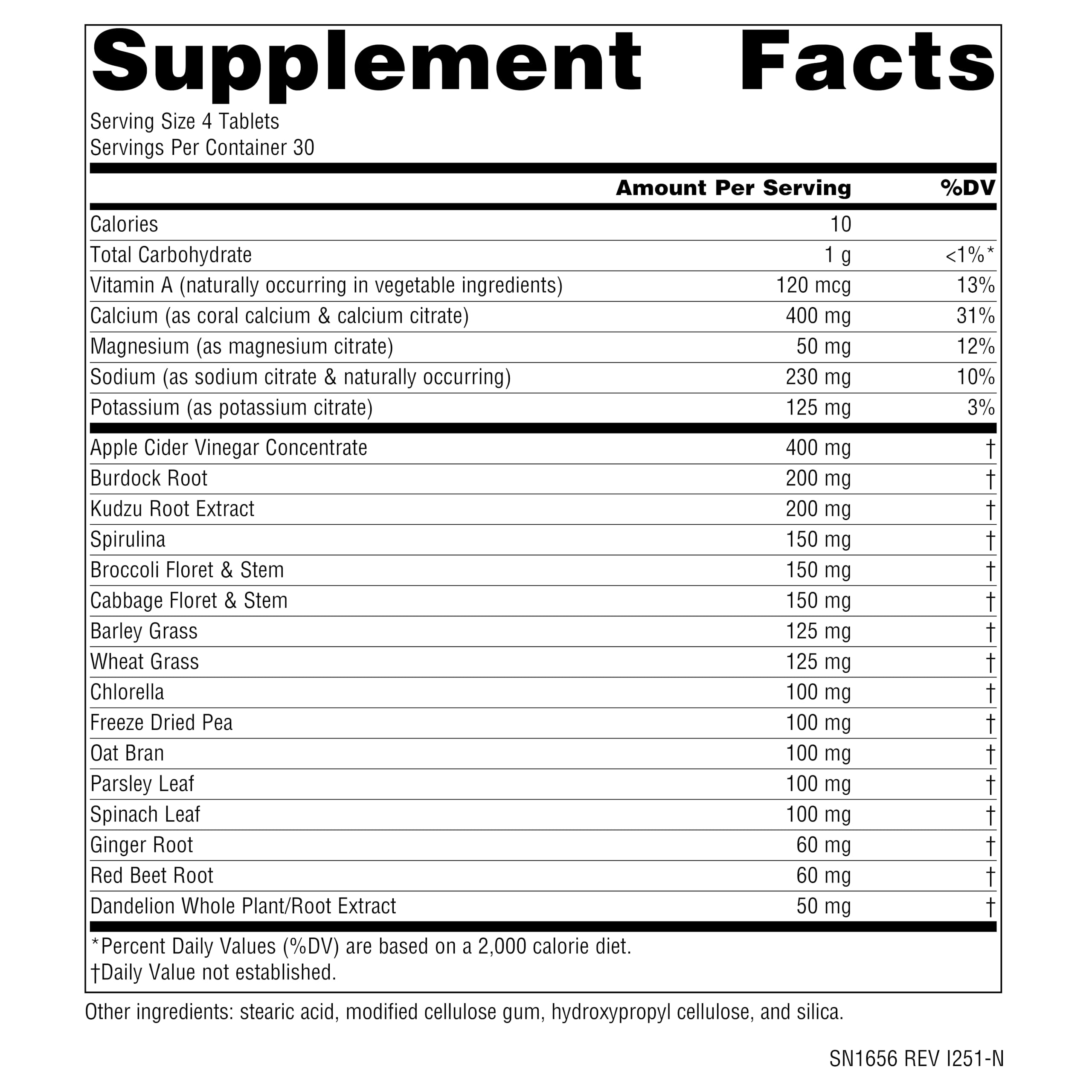 Alkaline Balance 120 tablets bottle and packaging