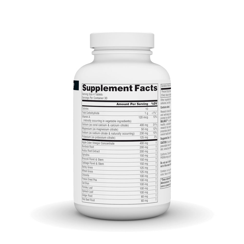 Close-up of mineral citrates and coral calcium ingredients