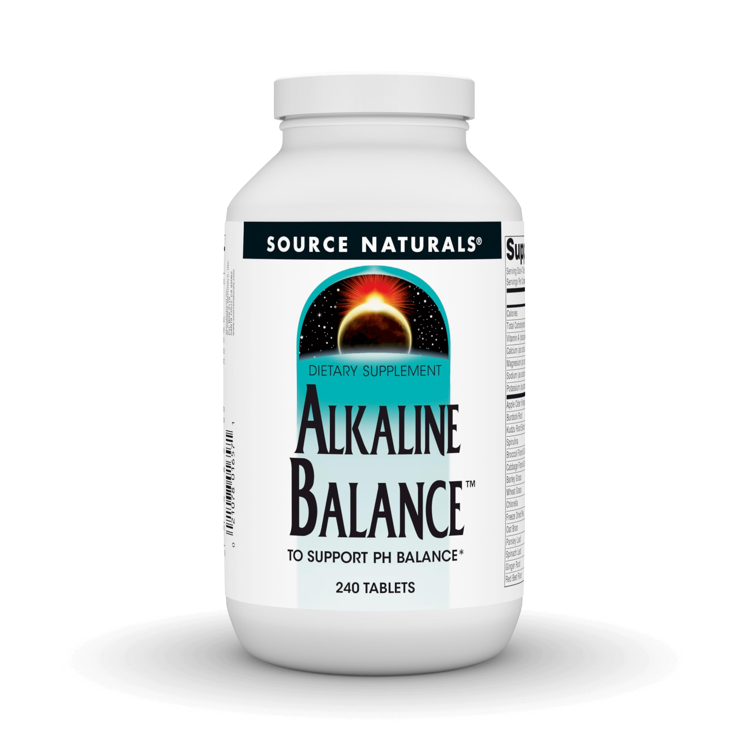 Source Naturals Alkaline Balance 240 tablets bottle front view