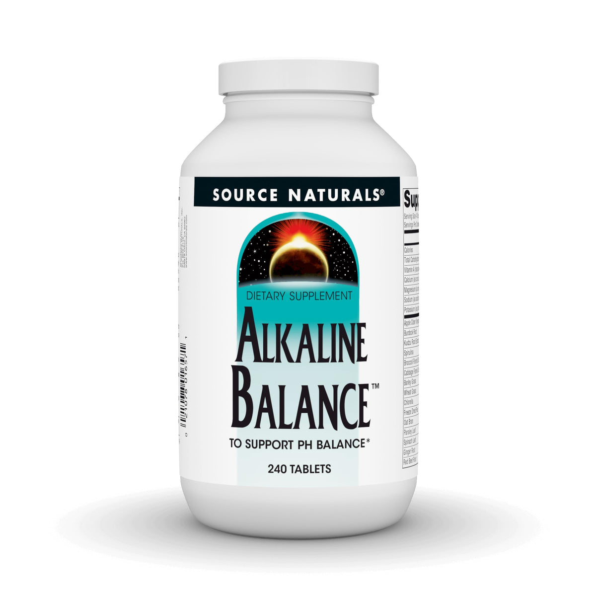 Source Naturals Alkaline Balance 240 tablets bottle front view