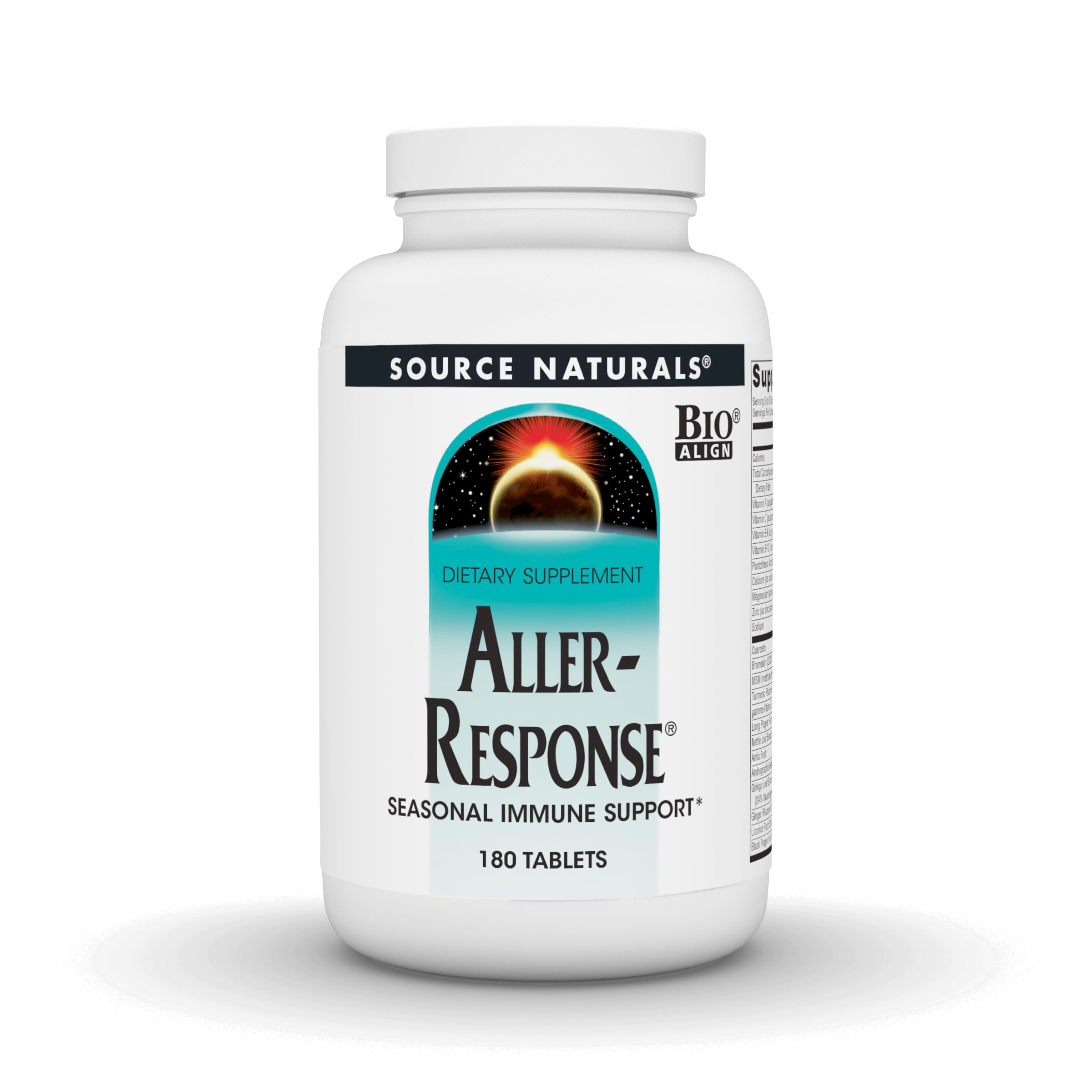 Source Naturals Aller-Response 180 tablets front bottle