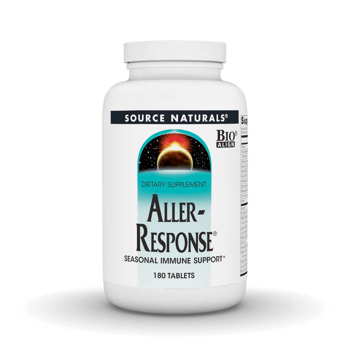 Source Naturals Aller-Response 180 tablets front bottle