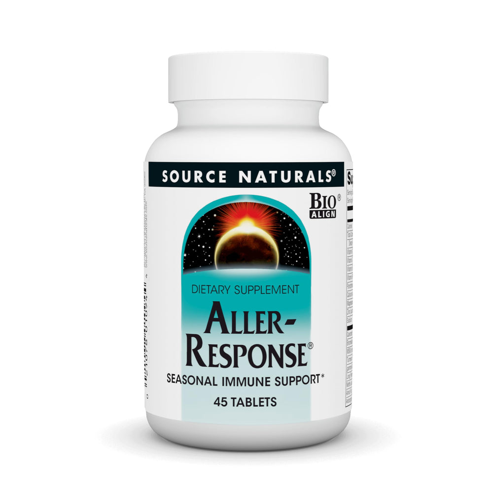 Source Naturals Aller-Response 45 tablets bottle front view