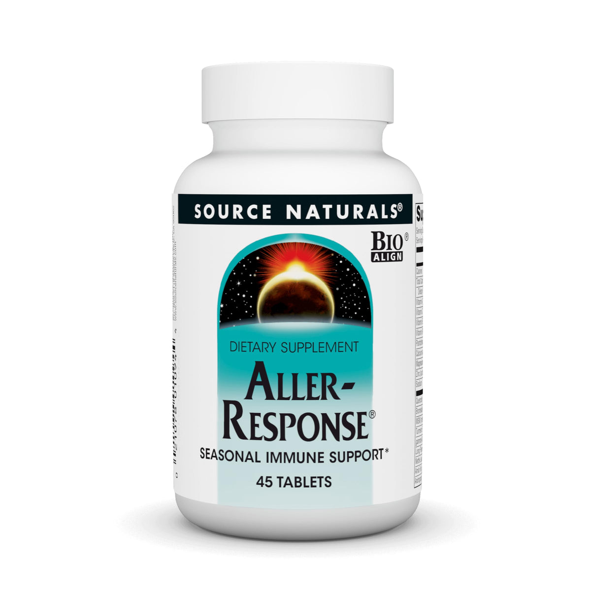 Source Naturals Aller-Response 45 tablets bottle front view