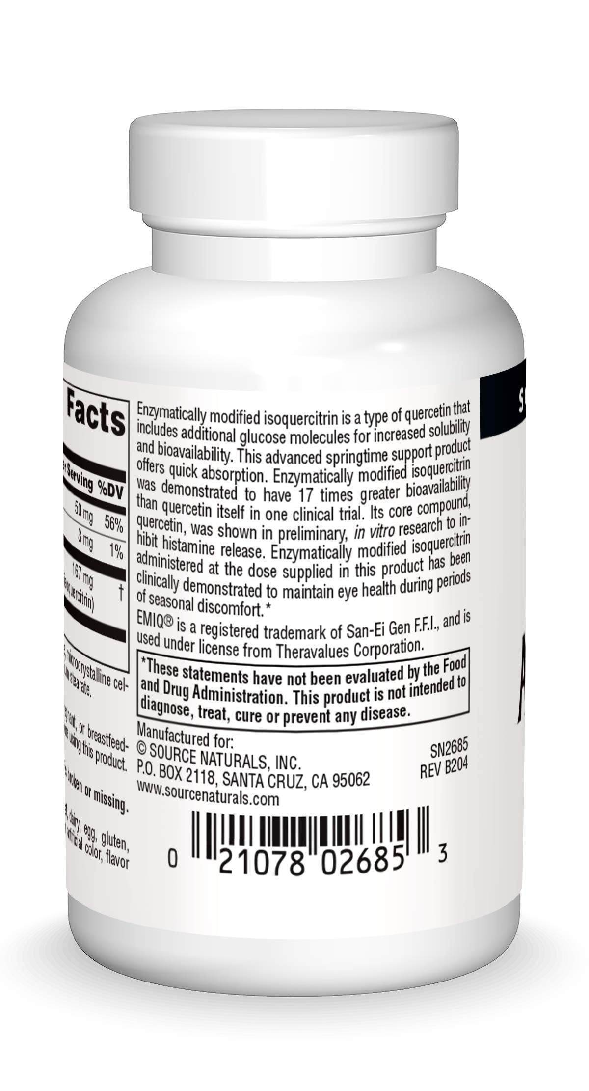 Close-up of AllerStrength bottle and label