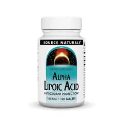 Source Naturals Alpha Lipoic Acid 100 mg bottle with 120 tablets