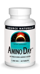 Front view of Source Naturals Amino Day 60 tablets bottle