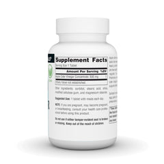 Source Naturals label detail showing dosage and cGMP quality reassurance