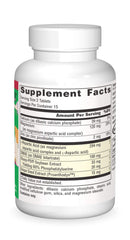 Close up of Attentive Child label showing DMAE, magnesium, zinc and grape seed extract