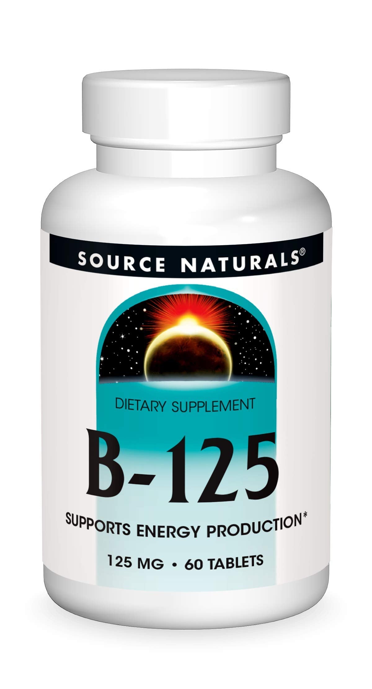 Source Naturals B-125 bottle with 60 tablets