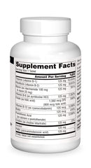 Packaging for Source Naturals B-125 highlighting energy support