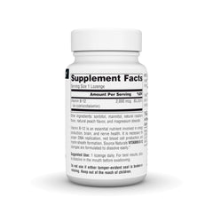 Source Naturals Vitamin B-12 lozenge bottle label