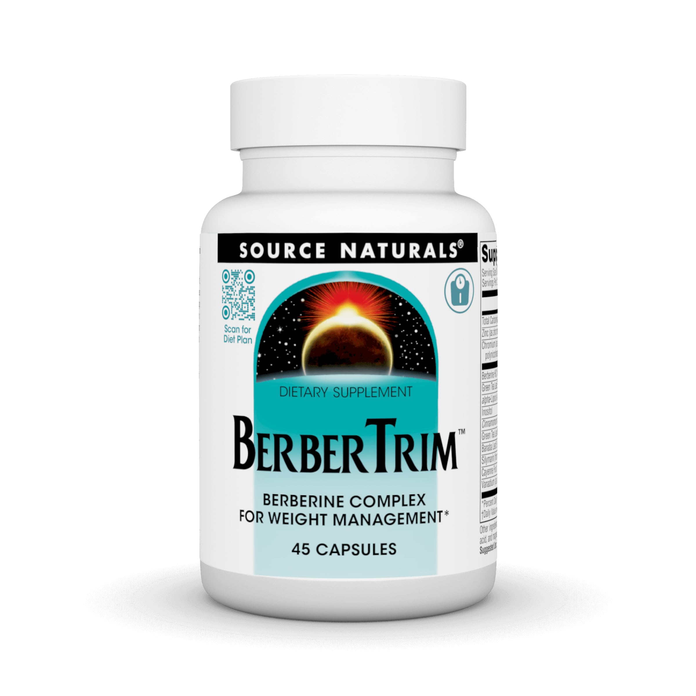 Bottle of Source Naturals BerberTrim Berberine Complex